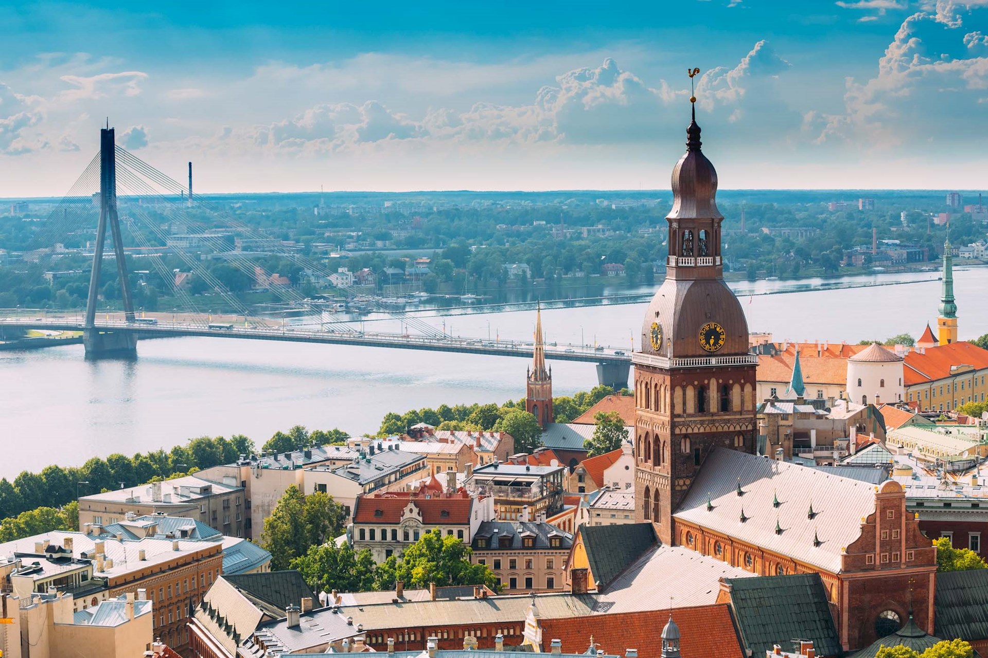 Cityscape of Riga Dome Cathedral