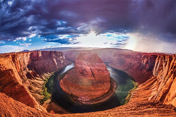 Sunset at Glen Canyon in Arizona